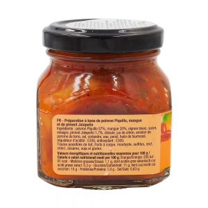 Bruschetta piquillo mangue et jalapeno 140g Savino  Carton 12  pot de 140GR