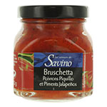 Bruschetta de poivrons piquillo Savino pot 140g  Carton 12  pot de 140GR