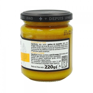 Moutarde au miel, pot 220g Reine de Dijon  CT DE 12