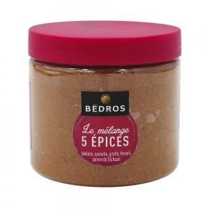 Mélange 5 épices pot 80g Bédros  Carton de 12 x 80 gr