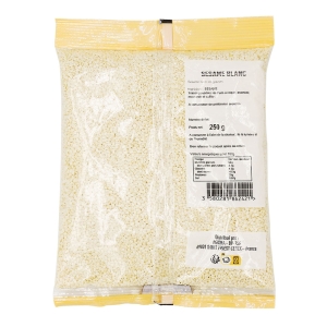 Graines de sésame blanches paquet 250g Bédros  CARTON DE 20 X 250 GR