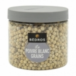 Poivre blanc en grains pot 125g Bédros<br>