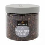 Poivre noir en grains pot 100g Bédros  Carton de 12 x 100 gr