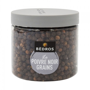 Poivre noir en grains pot 100g Bédros  Carton de 12 x 100 gr