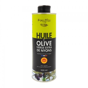 Huile d'olive de Nyons AOP bidon 50cl  Carton de 6