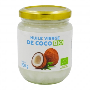 Huile vierge de coco BIO pot 225ml  CT 12
