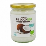 Huile de coco désodorisée BIO pot 500ml  CT 12