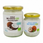 Huile de coco désodorisée BIO pot 500ml  CT 12