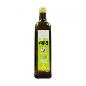 Huile vierge de colza BIO France bouteille 75cl  CT 6