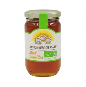 Miel de fleurs liquide BIO pot 375g  CT 6 POT