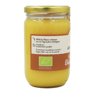 Miel de fleurs crémeux BIO pot 375g  CT 6 POT