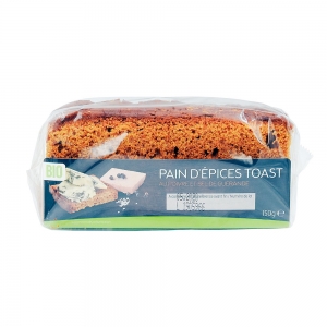 Toast pain d'épices BIO poivre sel guérande 150g  CARTON DE 18 x 150GR