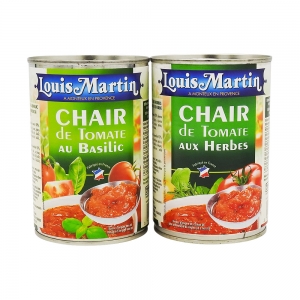 Chair de tomate au basilic 1/2  conserve 400g CT 12 BTE