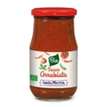 Sauce arrabiata BIO pot 190g Louis Martin<br>