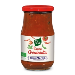 Sauce arrabiata BIO pot 190g Louis Martin  Carton de 12 pots de 190 G
