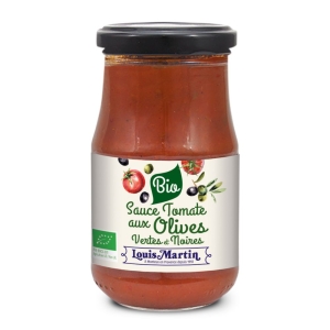 Sauce aux olives BIO pot 190g Louis Martin  Carton de 12 pots de 190 G