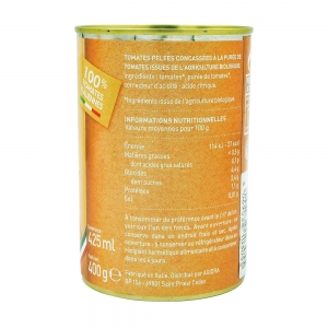 Pulpe de tomates en dés BIO boîte 400g  CT DE 12