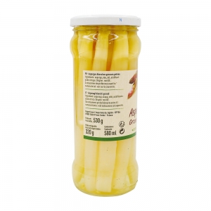 Asperges blanches pelées bocal 320g  CT 12