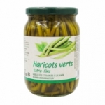Haricots verts entiers extra fins bocal 660g<br>