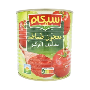 Double concentré de tomate boîte 800g Sicam  Carton de 12 boites 800 G