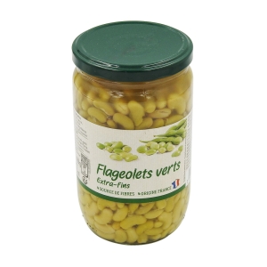 Flageolets verts extra fins France bocal 420g  CT 6