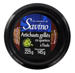 Artichauts grillés à l'huile Savino pot 225g<br>