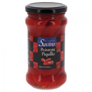 Poivrons piquillo pot 225g Savino  CT 12