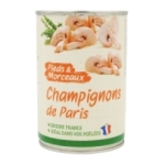 Champignons Paris pieds FRANCE morceaux pne 230g <br>