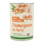 Champignons Paris pieds morceaux FRANCE boîte 1/2 12 BOITES