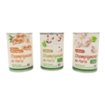 Champignons Paris pieds FRANCE morceaux pne 230g   12 BOITES
