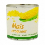 Maïs croquant s/vide France Boîte 1/2 285g<br>