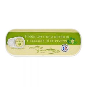 Filets de maquereaux muscadet & aromates 176g  CT 24