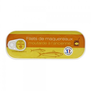 Filets de maquereaux moutarde conserve 169g  CT 24