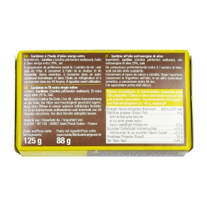 Sardines à l'huile d'olive Maroc boîte 125g  CT 54 BTE