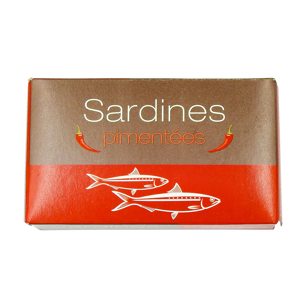 Grossiste Sardines pimentées Maroc conserve 125g CT 54 BTE prix en gros