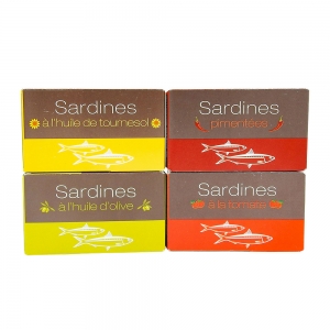 Sardines pimentées Maroc  conserve 125g CT 54 BTE