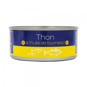 Thon entier huile tournesol 1/5 conserve pne 104g  CT 48 BTE