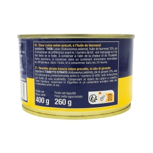 Thon entier huile de tournesol conserve pne 260g  CT 24 BTE