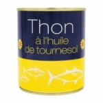 Thon entier huile tournesol 4/4 conserve pne 600g<br>