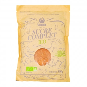 Sucre complet BIO paquet 500g  CT DE 12