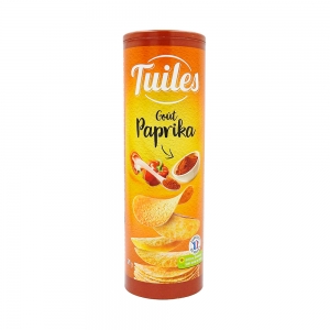 Chips tuiles goût Paprika paquet 170g  CT 25 PQT