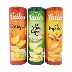 Chips tuiles salées paquet 170g  CT 25 PQT