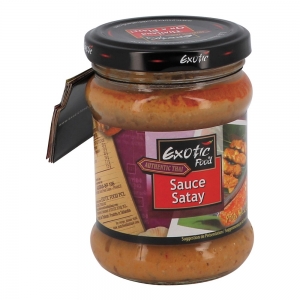 Sauce satay  bocal 200g Exotic Food Carton de 12 X 200 GR