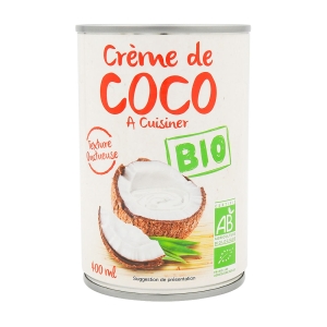 Crème de coco BIO boîte 400ml  CT 12