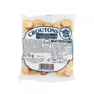 Croûtons goût ail  sachet 75g CT 20 SACHETS
