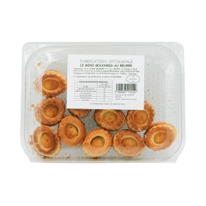 12 mini bouchées à garnir pur beurre boîte 102g  CT DE 18 BOITES
