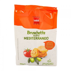Mini bruschetta tomate et olive paquet 150g  CT DE 14