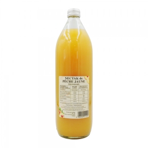 Nectar de pêche jaune bouteille 1L  Carton 6 BTL