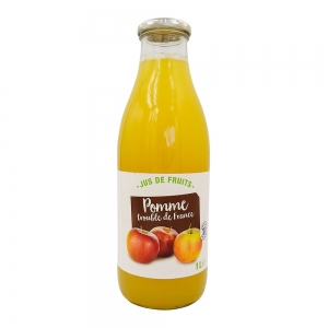 Pur jus de pomme trouble Origine France btl 1L  CT 6 BOUT