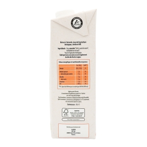 Boisson végétale amande intense BIO bouteille 1l  CT 6  BRIK